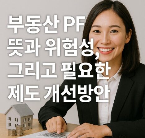 부동산 pf 뜻과 위험성